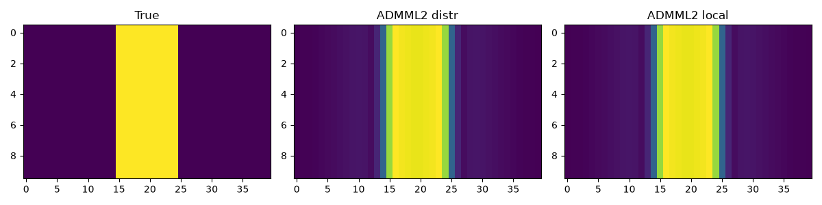 True, ADMML2 distr, ADMML2 local